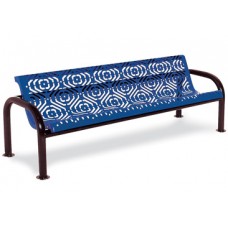 6 Foot Contour Bench with Back Wave