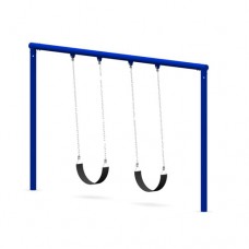 Single 5 inch Post Swing Double Bay