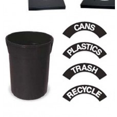 TRASH DECAL FOR FLAT TOP LIDS