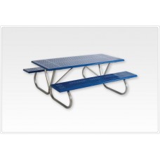 Rectangular Picnic Table 2 3 8 inch Walk Through 8 foot Beveled